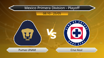 Mexico Primera Division Pumas UNAM VS Cruz Azul