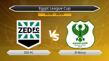 Egypt League Cup ZED FC VS El Masry