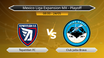 Mexico Liga Expansion MX - Playoff Tepatitlan FC VS Club Jaiba Brava