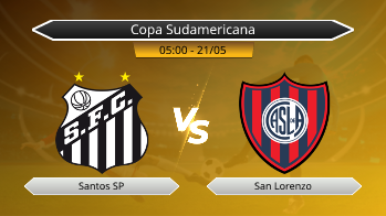Copa Sudamericana - Santos SP vs San Lorenzo