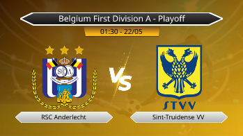 Belgium First Division A - Playoff - RSC Anderlecht vs Sint-Truidense VV