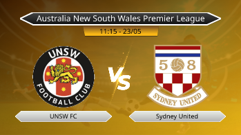 Australia New South Wales Premier League UNSW FC VS Sydney United