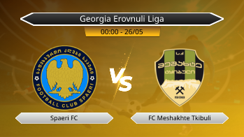 Georgia Erovnuli Liga Spaeri FC VS FC Meshakhte Tkibuli