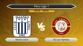 Peru Liga 1 Alianza Lima VS CD Los Chankas
