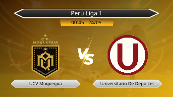 Peru Liga 1 UCV Moquegua VS Universitario De Deportes