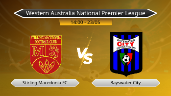 Western Australia National Premier League Stirling Macedonia FC VS Bayswater City
