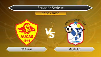Ecuador Serie A SD Aucas VS Manta FC