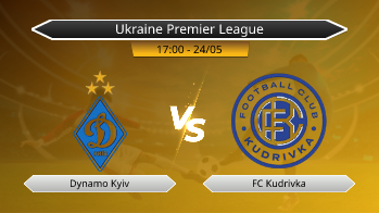 Ukraine Premier League Dynamo Kyiv VS FC Kudrivka
