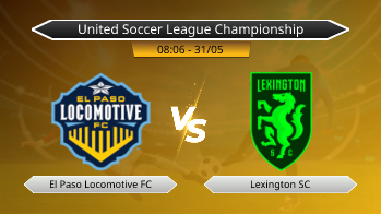 United Soccer League Championship El Paso Locomotive FC VS Lexington SC
