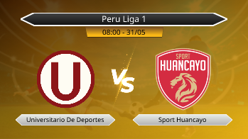 Peru Liga 1 Universitario De Deportes VS Sport Huancayo