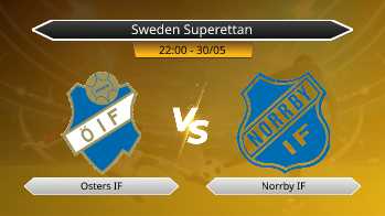 Sweden Superettan Osters IF VS Norrby IF