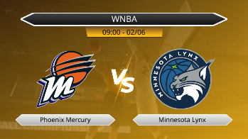 WNBA Phoenix Mercury VS Minnesota Lynx