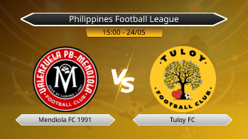 Philippines Football League Mendiola FC 1991 VS Tuloy FC
